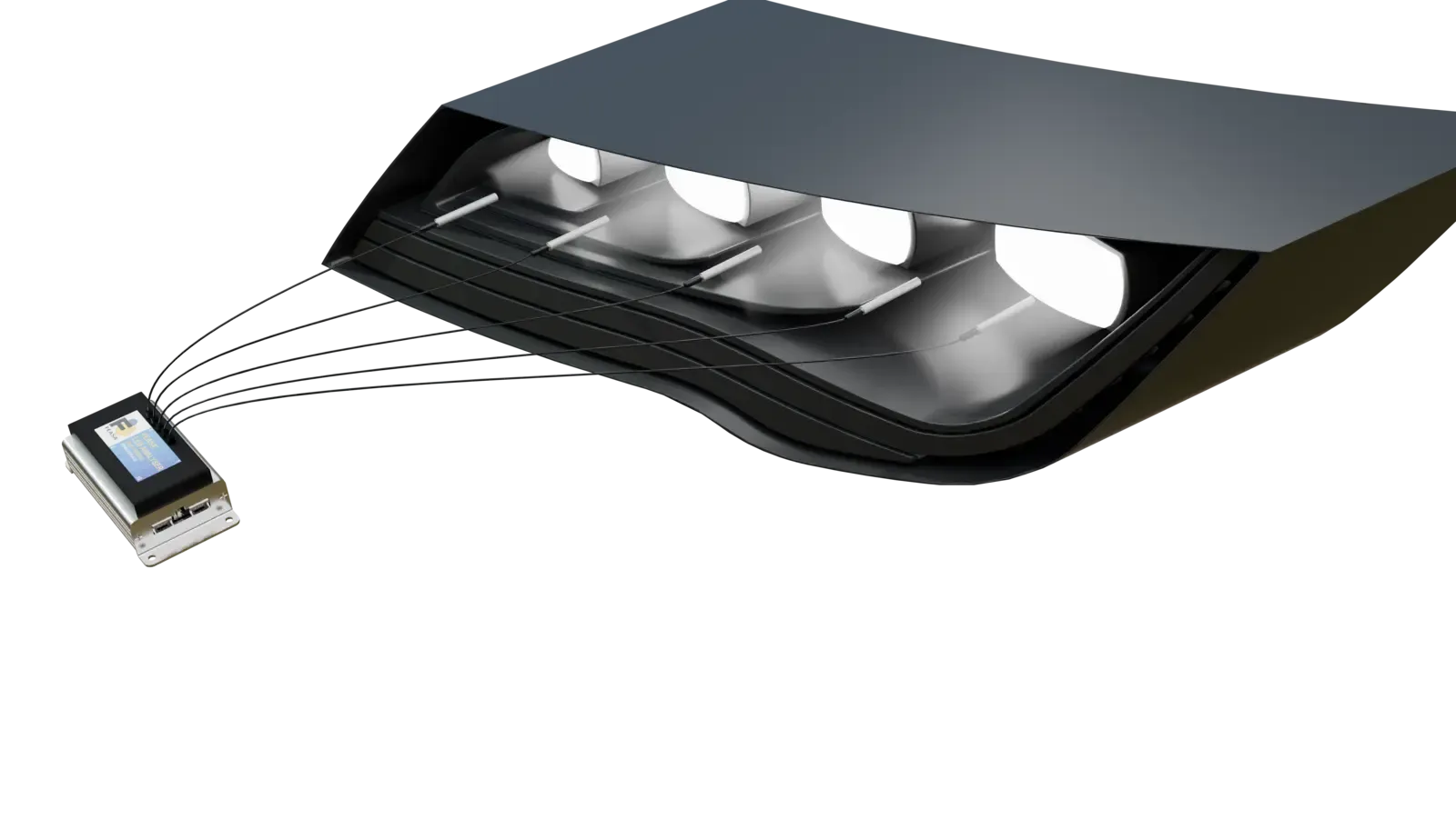 Colour & intensity matching across headlamp LED clusters